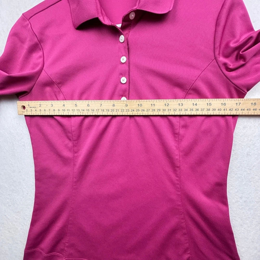 Nike Polo Womens S Long Sleeve Dri-FIT Performance Golfcore Athletic‎